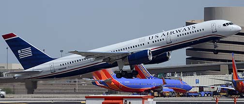 US Airways 757-2S7 N905AW, Phoenix Sky Harbor, August 7, 2012